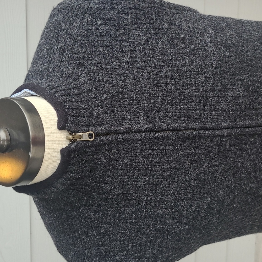 Pendleton Dark Grey Knit Washable Wool Medium Men… - image 2